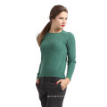 Factory Sale simple design green unique cashmere sweaters